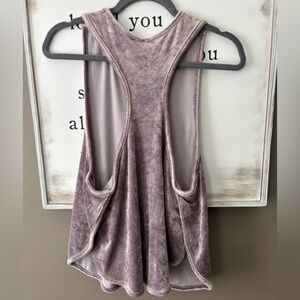 Intimately Free People Velvet Muscle Tank in Lavender Lounge, Play, or Workout